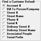 Find a Customer Default